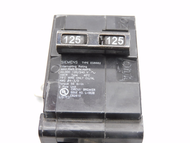 SIEMENS EQ8682 120/240V 125A NSNP