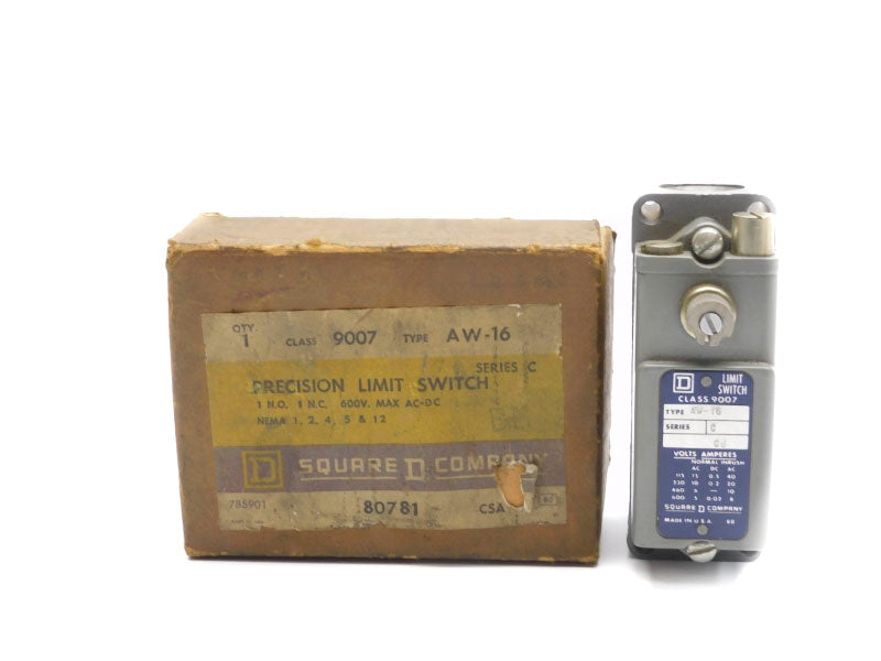 SQUARE D 9007AW16 SER. C 600VAC/DC NSMP