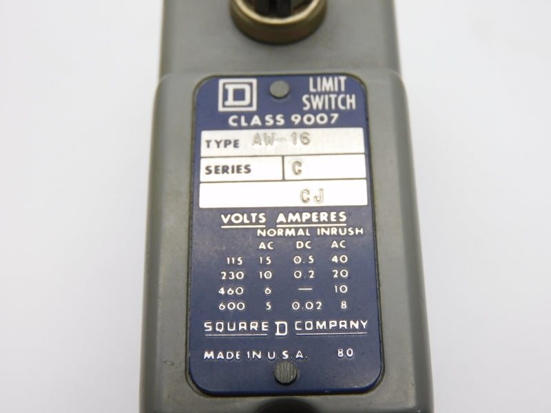 SQUARE D 9007AW16 SER. C 600VAC/DC NSMP