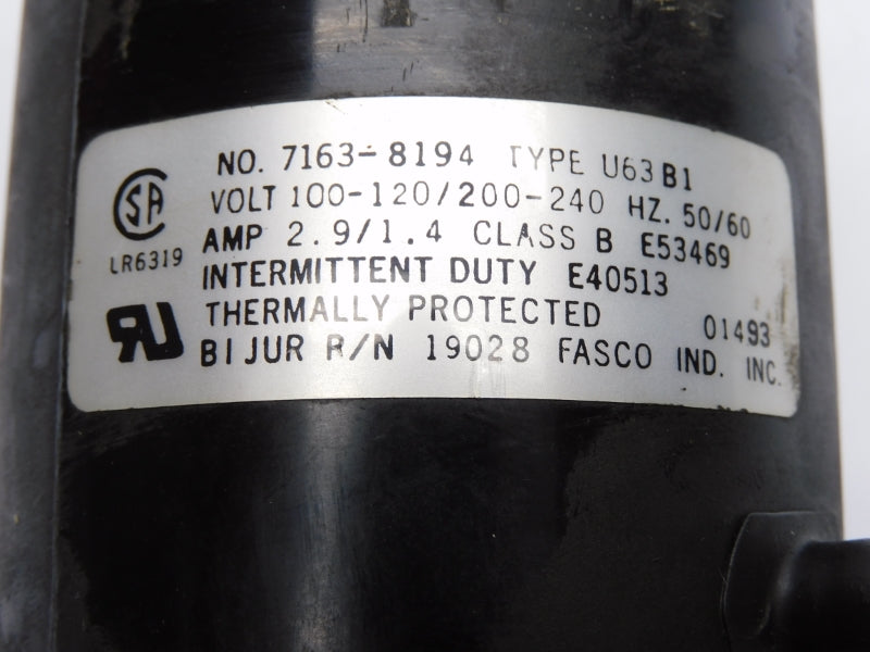 FASCO 7163-8194 U63B1 100-120/200-240V 2.9/1.4A NSNP