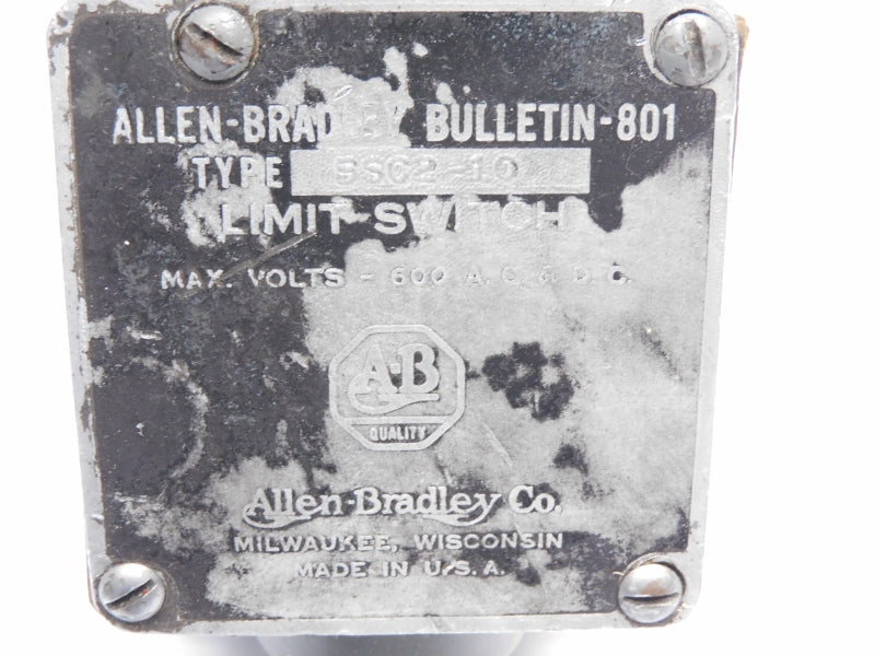 ALLEN BRADLEY 801-BSC210 600VAC/DC UNMP
