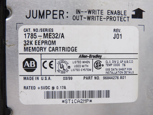 ALLEN BRADLEY 1785-ME32 SER. A REV. J01 5VDC 0.17A UNMP