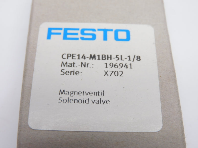 FESTO CPE14-M1BH-5L-1/8 196941 24VDC NSMP