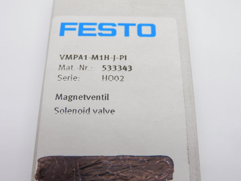 FESTO VMPA1-M1H-J-PI 533343 SER. HO02 15VDC NSMP
