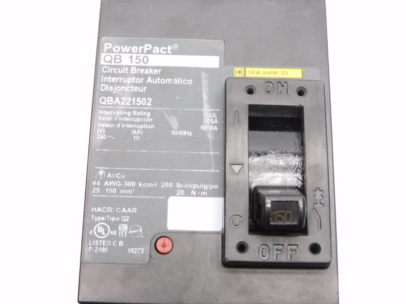 SQUARE D QBA221502 240V 150A (AS PICTURED) NSNP
