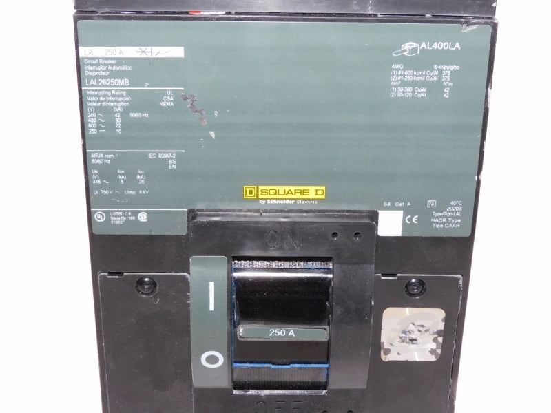 SQUARE D LAL26250MB 600V 250A (GREEN) NSNP