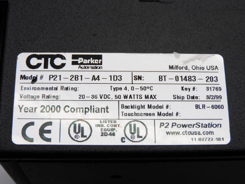 PARKER P21-2B1-A4-1D3 20-36VDC NSNP