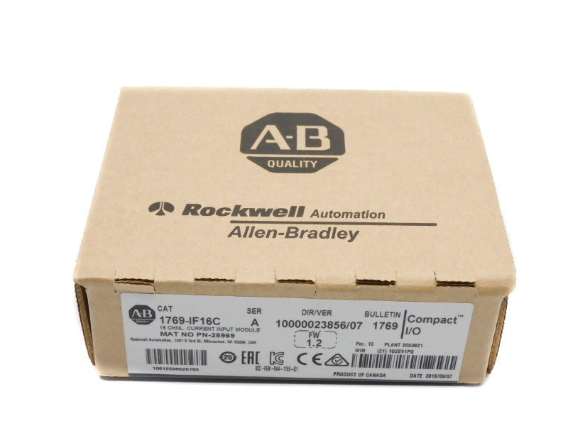 ALLEN BRADLEY 1769-IF16C SER. A F/W 1.2 DATE: 2016 NSFS