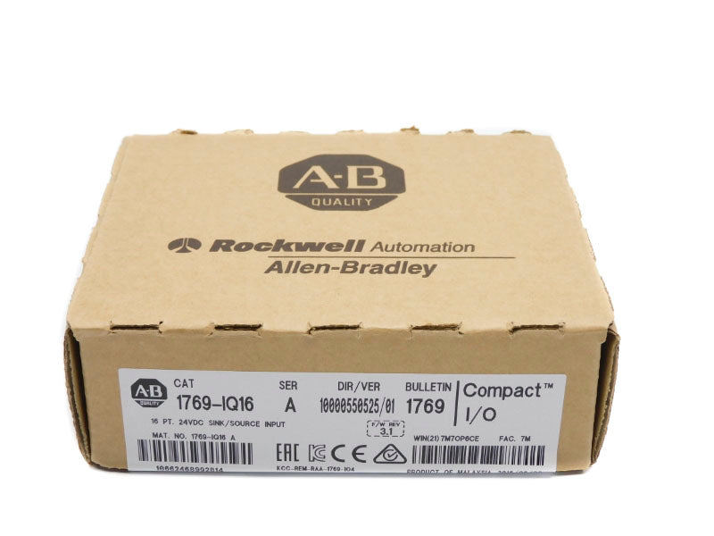 ALLEN BRADLEY 1769-IQ16 SER. A 24VDC F/W 3.1 DATE: 2016 NSFS