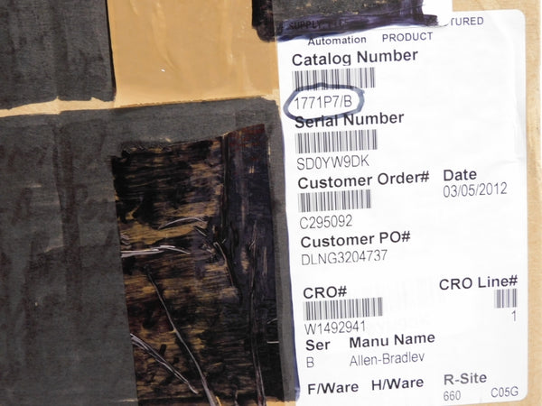 ALLEN BRADLEY 1771-P7 SER. B 120/220VAC 2.00/1.30A REMAN