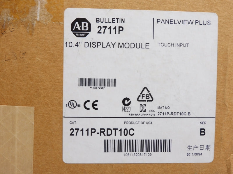 ALLEN BRADLEY 2711P-RDT10C SER. B NSMP