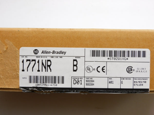 ALLEN BRADLEY 1771-NR SER. B 5VDC 1.50A F/W G NSMP
