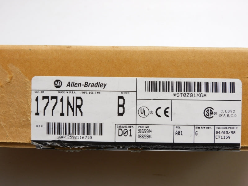 ALLEN BRADLEY 1771-NR SER. B 5VDC 1.50A F/W G NSMP