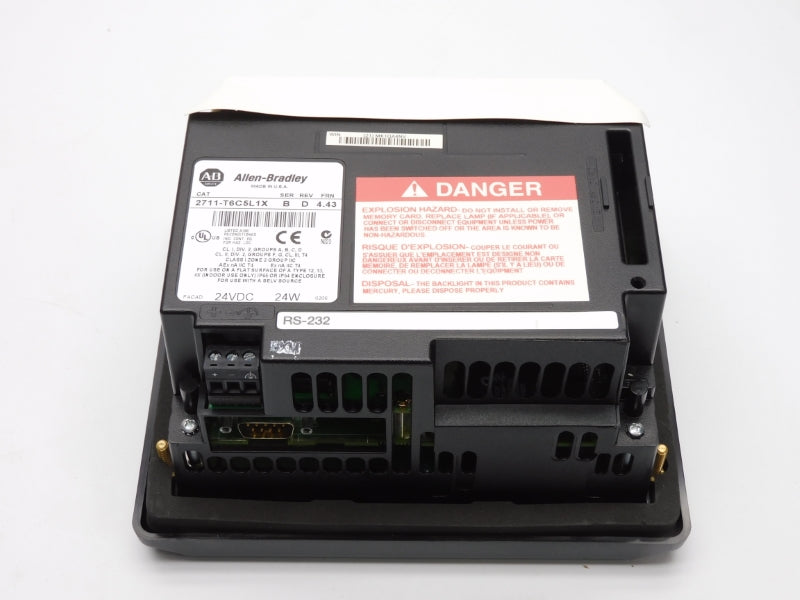 ALLEN BRADLEY 2711-T6C5L1X SER. B 24VDC F/W 4.43 REMAN