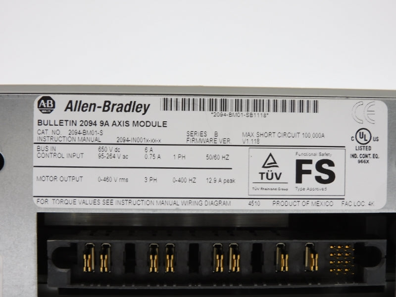 ALLEN BRADLEY 2094-BM01-S SER. B F/W 1.118 NSNP