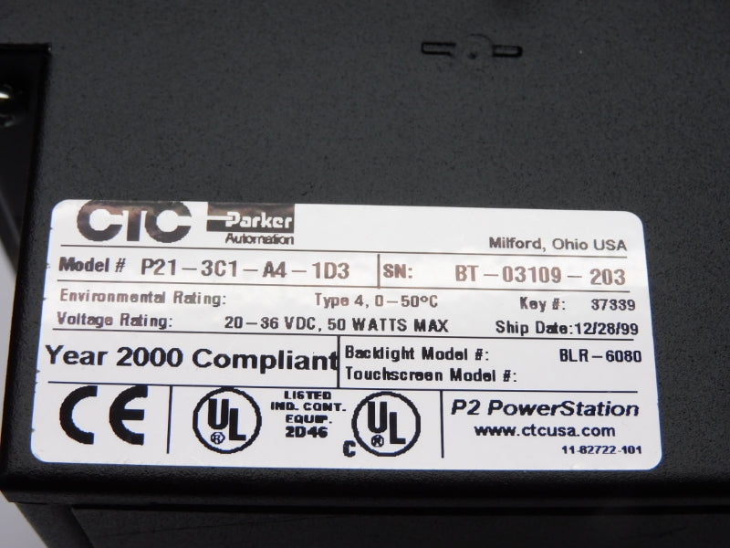 PARKER P21-3C1-A4-1D3 20-36VDC NSNP
