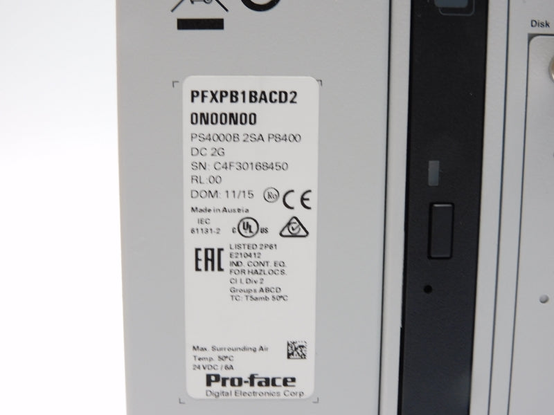 PRO-FACE PFXPB1BACD20N00N00 24VDC 6A NSMP