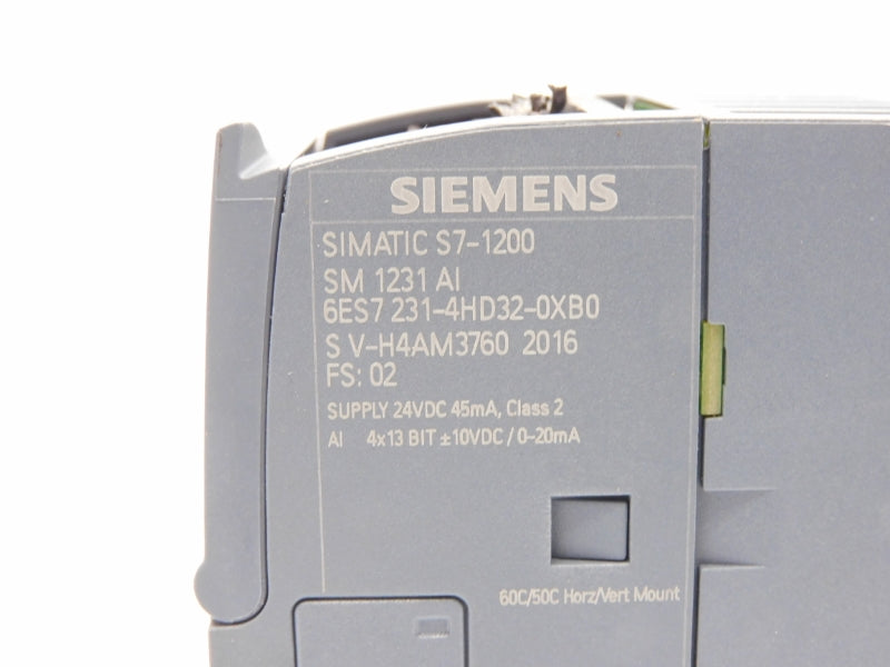SIEMENS 6ES7231-4HD32-0X0B0 24VDC NUPI