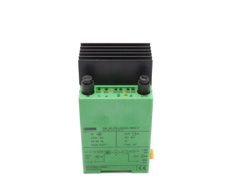 PHOENIX CONTACT CM62-PS-230AC/10DC/1 2942030 230VAC 1A NSNP
