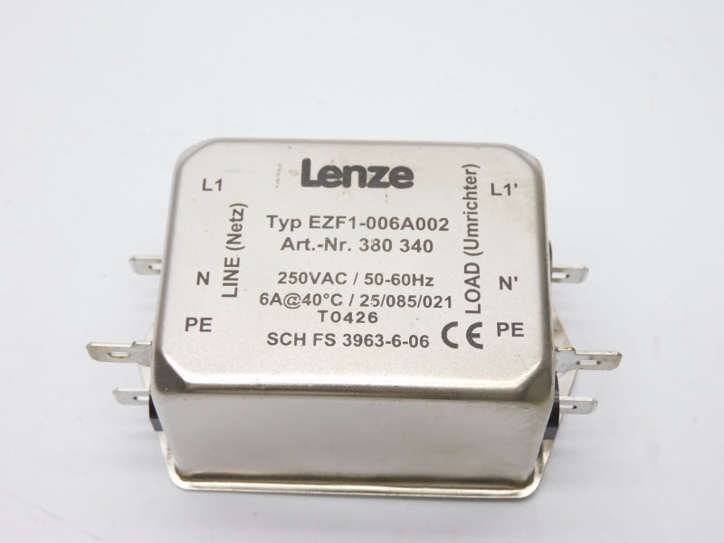 LENZE EZF1-006A002 380340 250VAC 6A NSNP