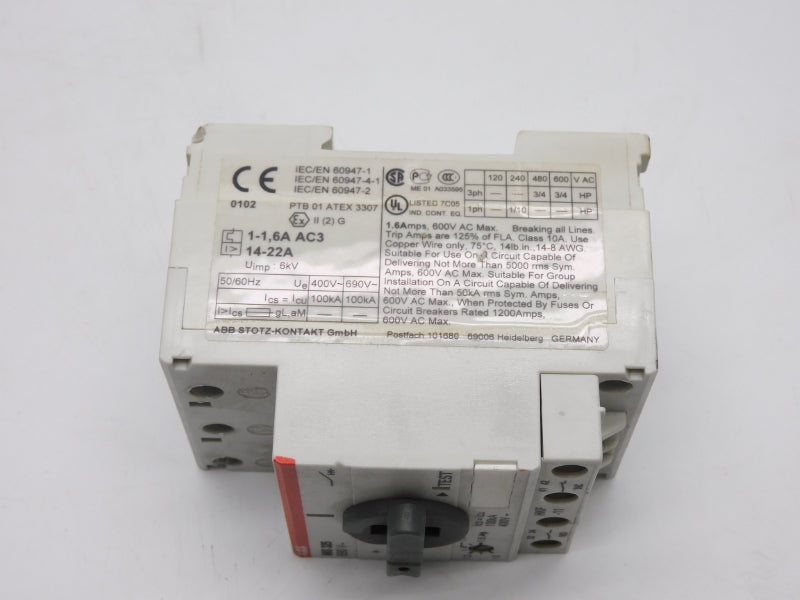 ABB MS325-1.6 690V 1.0-1.6A (AS PICTURED) NSNP