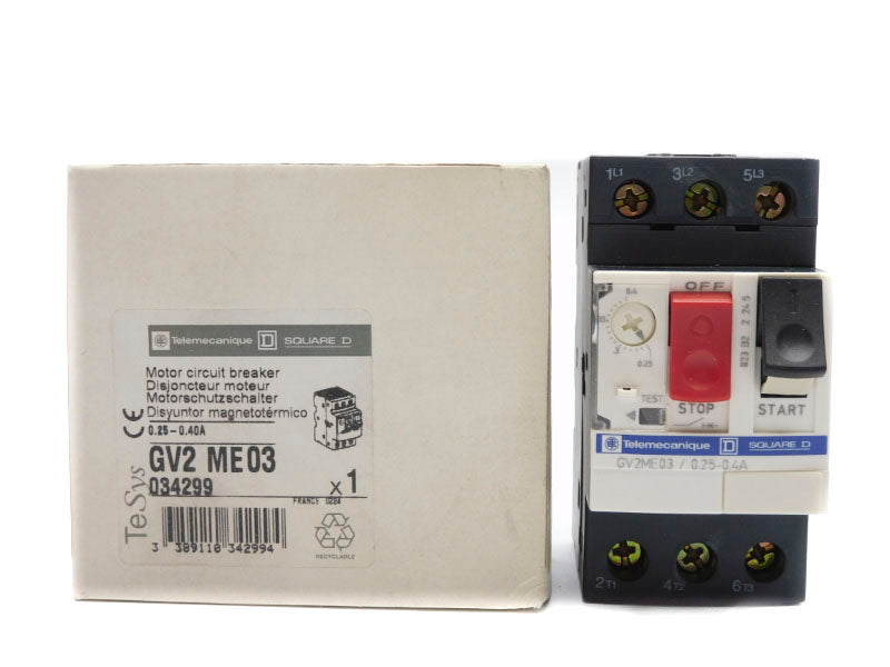 TELEMECANIQUE GV2ME03 690V 0.25-0.40A NSMP