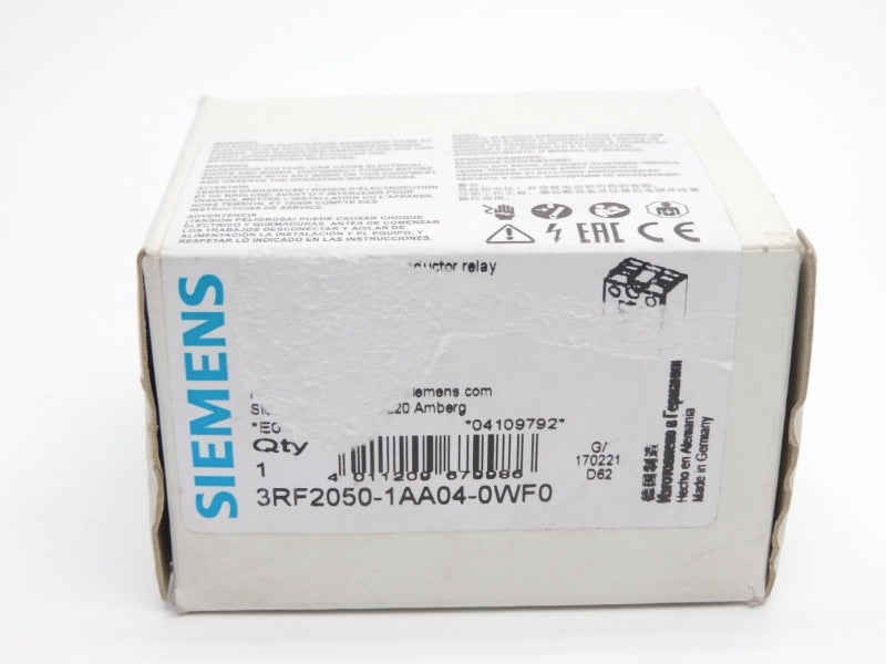 SIEMENS 3RF2050-1AA04-0WF0 24VDC 50A NSMP