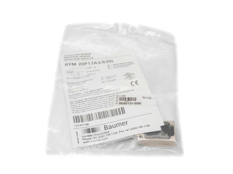 BAUMER ELECTRIC IFFM20P17A3/S35L 10-30VDC NSMP