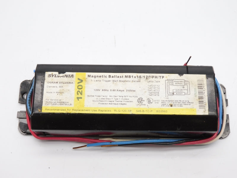SYLVANIA MB1X15/120PH/TP 120V 0.60A NSNP