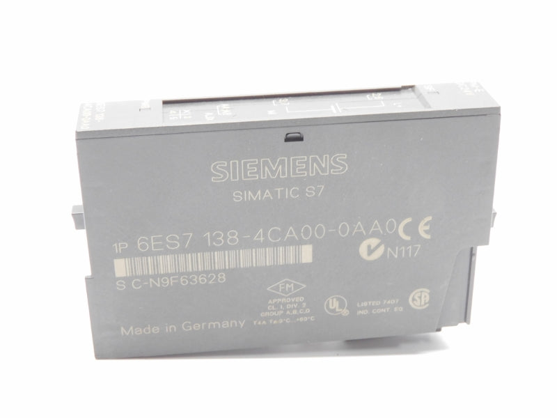 SIEMENS 6ES7138-4CA00-0AA0 24VDC UNMP