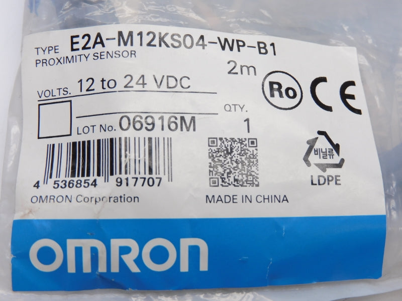 OMRON E2A-M12KS04-WP-B1 12-24VDC 2M NSMP