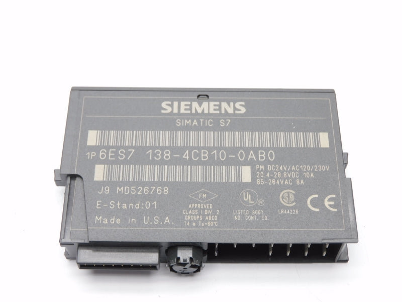 SIEMENS 6ES7138-4CB10-0AB0 24VDC 10A UNMP