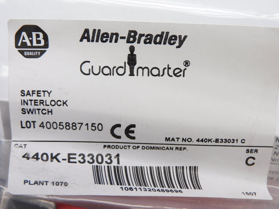 ALLEN BRADLEY 440K-E33031 SER. C 240V 1.5A NSMP