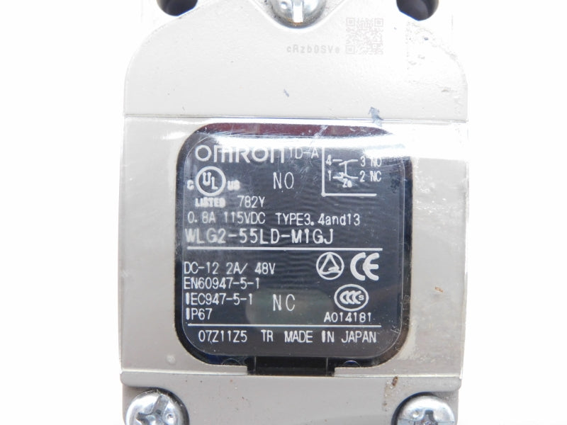 OMRON WLG2-55LD-M1GJ 115VDC 0.8A NSNP