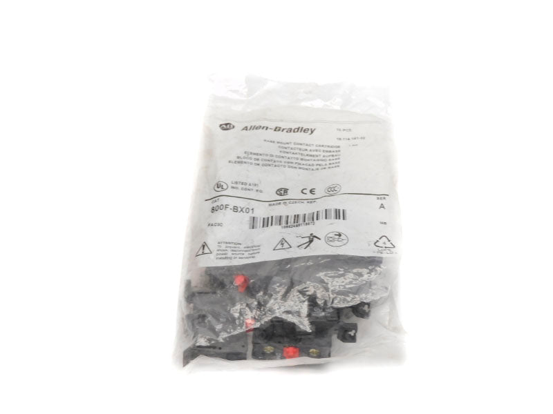 ALLEN BRADLEY 800F-BX01 SER. A (PKG OF 10) NSMP