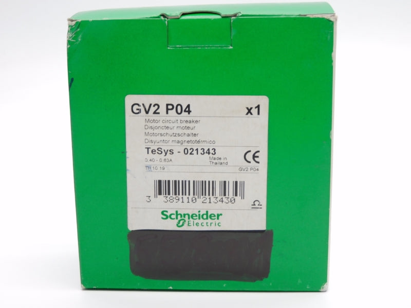 SCHNEIDER ELECTRIC GV2P04 0.40-0.63A NSMP
