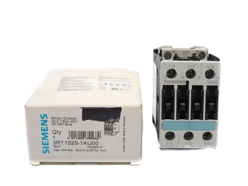 SIEMENS 3RT1025-1AU00 240V 40A NSMP