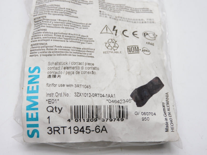 SIEMENS 3RT1945-6A NSMP