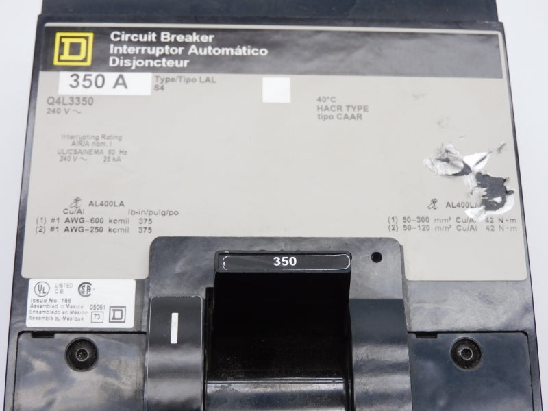 SQUARE D Q4L3350 240V 350A (GREY) NSNP