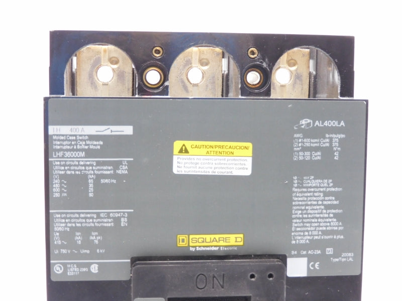 SQUARE D LHF36000M 600V 400A (AS PICTURED) NSNP