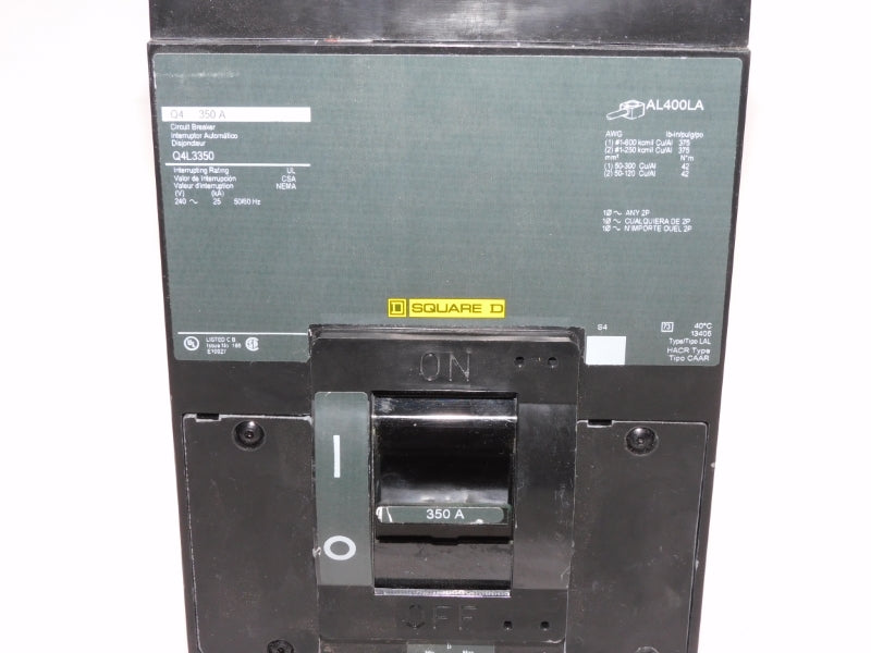 SQUARE D Q4L3350 240V 350A (AS PICTURED) NSNP