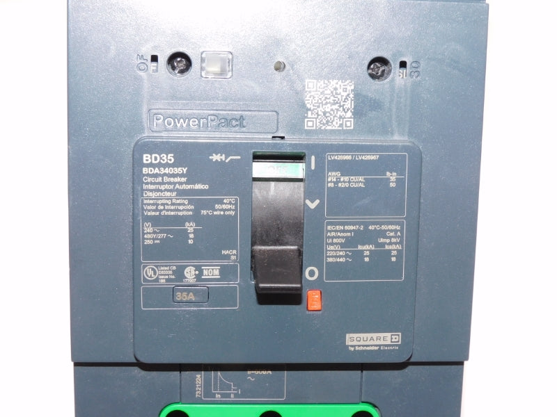 SQUARE D BDA34035Y 277V 35A NSNP