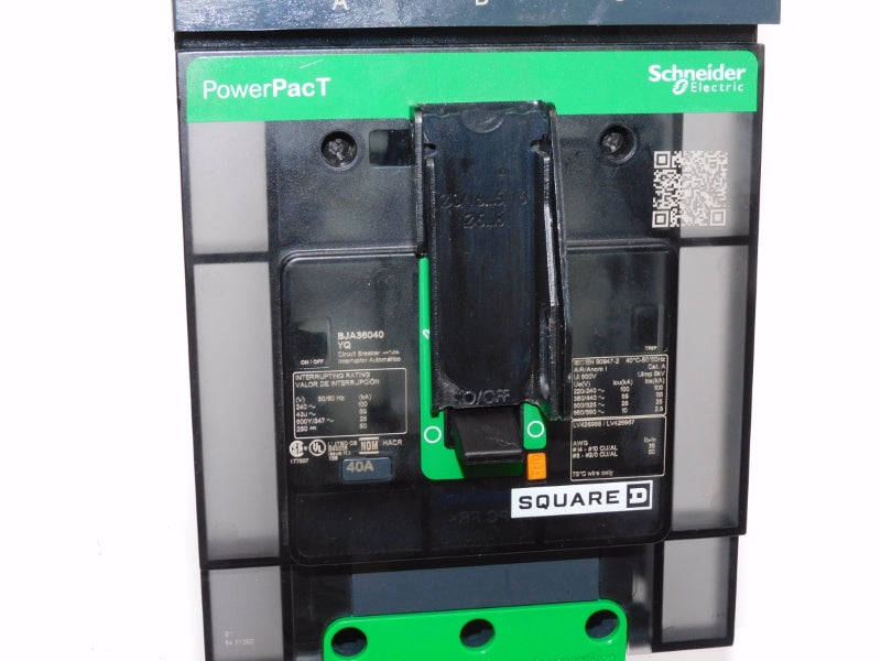 SQUARE D BJA36040YQ 480V 40A (AS PICTURED) NUPI