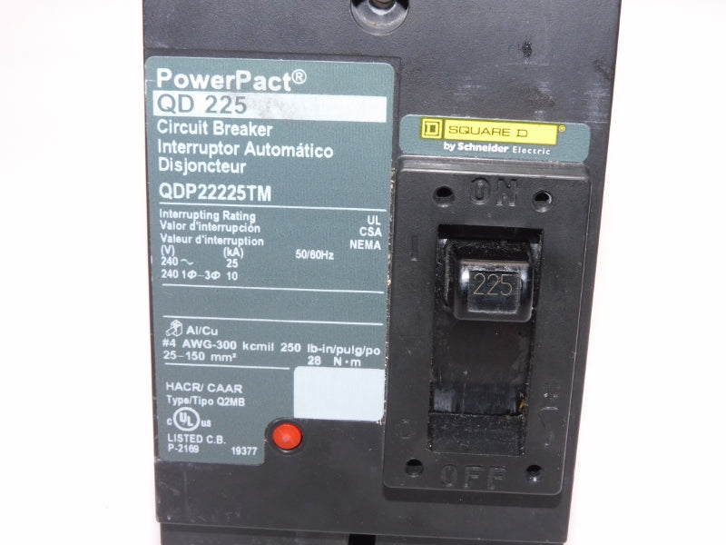 SQUARE D QDP22225TM 240V 225A (AS PICTURED) UNMP