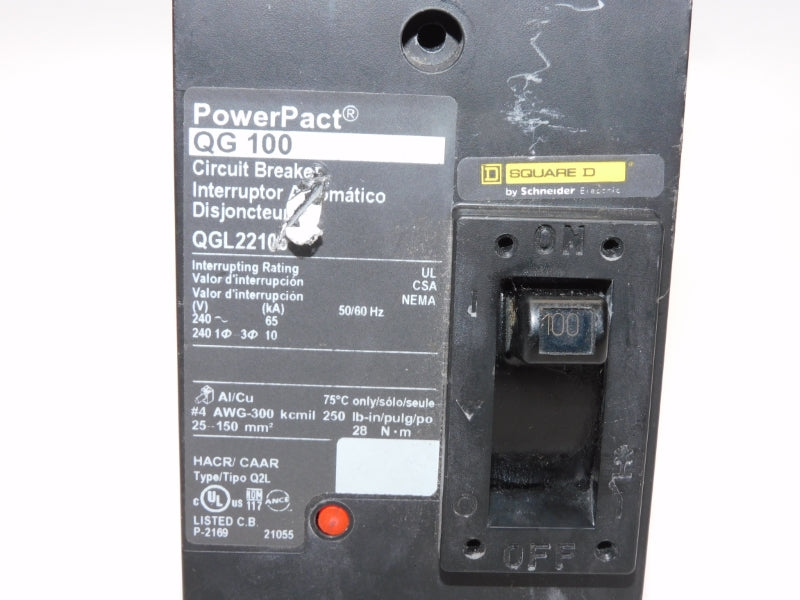 SQUARE D QGL22100 240V 100A (AS PICTURED) NSNP