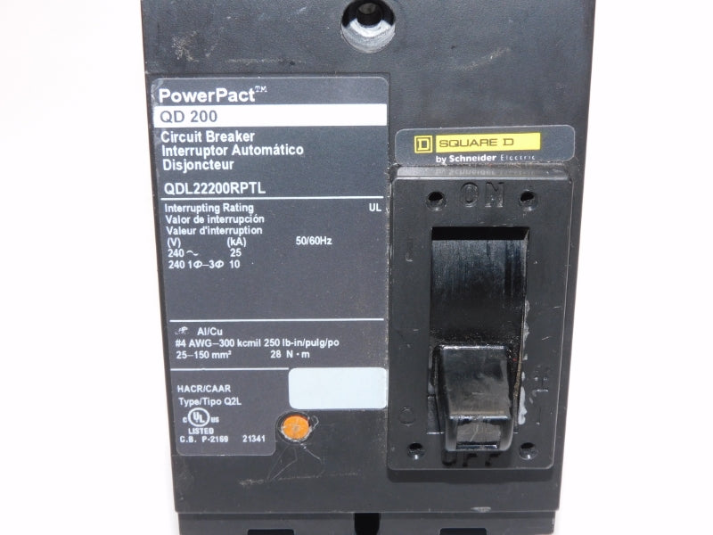 SQUARE D QDL22200RPTL 240V 200A UNMP