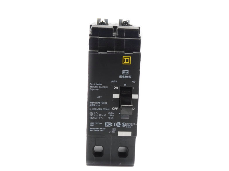 SQUARE D EDB24020 277V 20A (AS PICTURED) NSNP