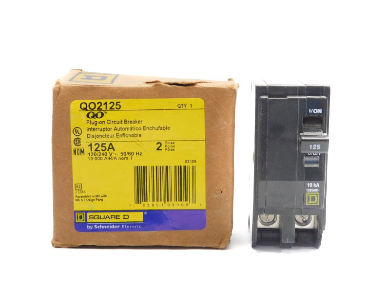 SQUARE D QO2125 120/240V 125A (AS PICTURED) NSMP