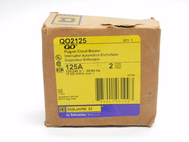 SQUARE D QO2125 120/240V 125A (AS PICTURED) NSMP
