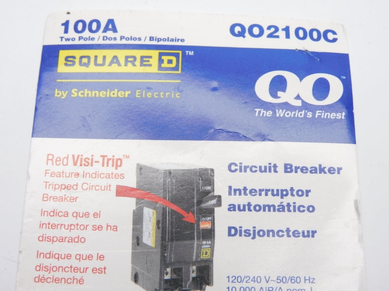 SQUARE D QO2100C 120/240V 100A (AS PICTURED) UNMP